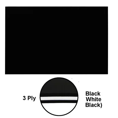 Black Pickguard Material Blank Sheet For Guitar Bass 43.5 X 29 Cm 1Ply / 3 Ply • $20.39