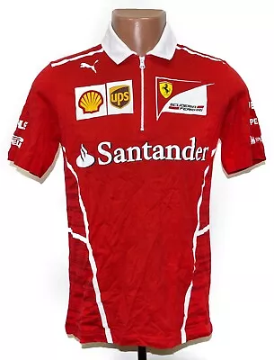 Racing Formula 1 Scuderia Ferrari Shirt Jersey Puma Vettel Era Size S • $35.99