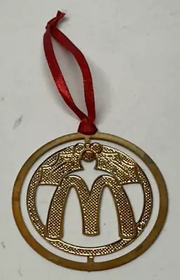 Vintage McDonalds Etched Brass Christmas Ornament No Box • $4.79