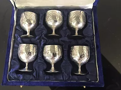 Miniature Silver Cloloured Goblets • £18