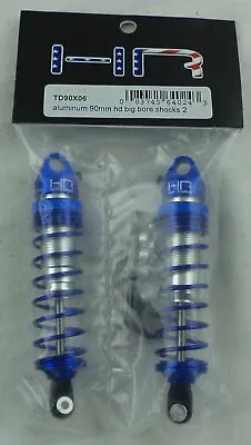 Hot Racing Blue/Silver 90mm HD Aluminum Big Bore Shocks (2pcs) HRATD90X06 • $28.88