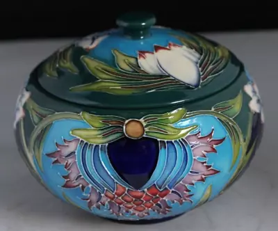 £190 • Buy Moorcroft Lidded Pot Saadian Pattern By Shirley Hays  Comes With Box Free P/P