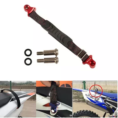 £20.27 • Buy Motorcycle Dirt Bike Rescue Pull Belt Rear Holding Lift Strap Tow Rope Tie Down
