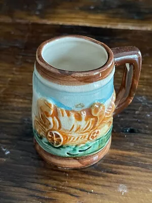 Mini Souvenir Mug - Pioneer Scene - Could Be Used As A Toothpick Holder • $8