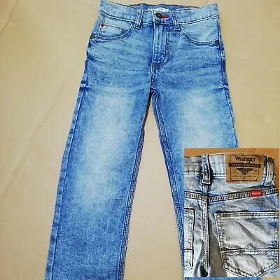£13.99 • Buy Boys Denim Jeans Wrangler Blue Slim Fit 5 Pocket Age 6y To 16y 100% Cotton New