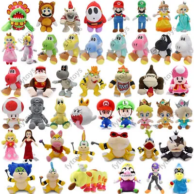 Mario Luigi Peach Daisy Stuffed Dolls Gift Mario Bros Wonder Plush Toys Elephant • $18.63