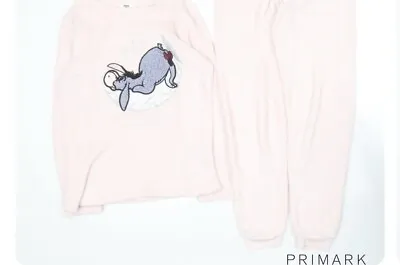 Pink Disney Eeyore Pyjamas Soft Touch Long Sleeve Primark Size 12-14 • £20