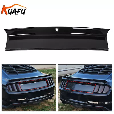 Rear Glossy Black Trunk Panel Decklid Trim Cover For 2015-2023 Ford Mustang GT • $49.50