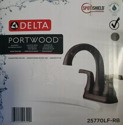 $78.99 • Buy Delta Portwood 4 In. Centerset Bathroom Faucet, Venetian Bronze, 25770LF-RB