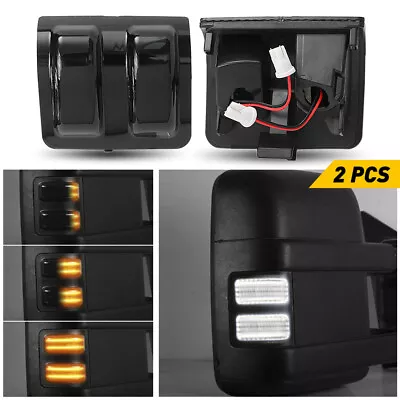 2x LED Side Sequential Switchback Mirror Light 2008-2016 For Ford F250 F350 F550 • $25.99