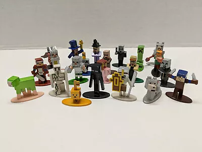Lot Of 22 Mincraft NANO METALFIGS Jada Toys Die Cast Figures • $21.95