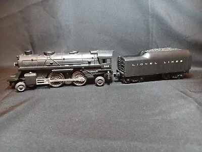 Lionel O Gauge 246 2-4-2 Steam Locomotive Train Engine W/ Lionel Lines Tender • $89.95