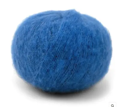 Pascuali Manada Yarn Mohair/silk/merino/yak Cobalt Blue 4 Balls (+1 Free!) • £32