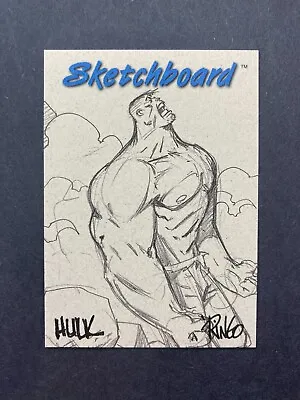 1998 Marvel Creators Collection Sketchboard Redemption Card #6 Hulk • $19.99