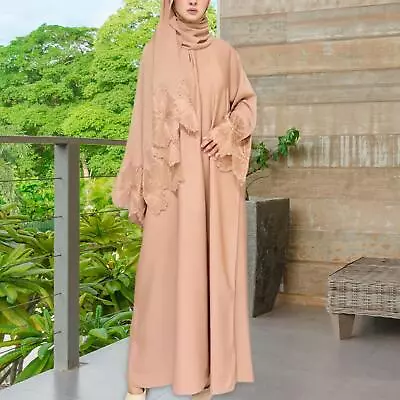 Muslim Robe Clothing Accessories Hooded Abaya Dress For Outdoor Women • £31.54