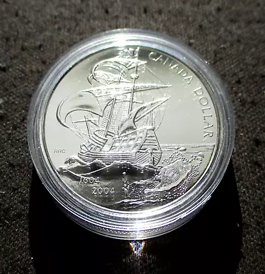 Silver Uncirculated 2004 One Dollar Coin Of Canada First French Settlement • $29.95