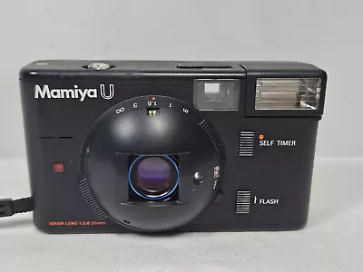 Mamiya U Compact 35mm Film Camera Black Point N Shoot Vintage Style AS-IS • $26.57