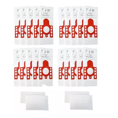 £10.99 • Buy 20 X FJM Type Vacuum Cleaner Hoover Dust Bags & Filters For Miele C1 C2 Compact