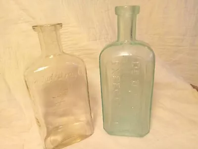 2 Vintage Medicine Bottles- Owl Drugs ( With Owl Motif)& Dr. Jayne's E Pectorant • $5.50