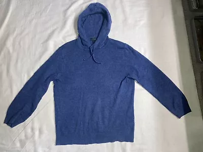 J Crew 100% Cashmere HoodieSmall Blue • $50