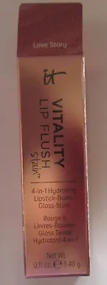 IT COSMETICS Vitality Lip Flush LOVE STORY 4-In-1 Lipstick/ Balm/ Gloss/Stain • $38.99