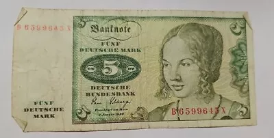 Germany- 5 Deutsche Mark- 1980 • $2.47