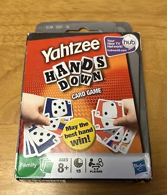 Yahtzee ‘Hands Down’ Card Game Family 2-6 Players Ages 8+ Hasbro 2009 • $7.19