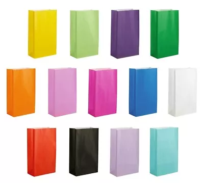 £4.80 • Buy PAPER PARTY BAGS LOOT QUALITY KRAFT GIFT TREAT SWEET BAGS - 14 X 24.5 X 7 CM's