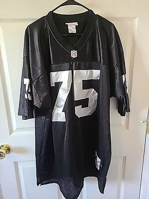 Mitchell & Ness 1987 Oakland Raiders Howie Long 75 Throwback Jersey Black XXL • $59.99