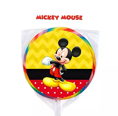 24 Disney Jr Mickey Mouse 1.67  Sticker Labels For Bag Party Favor Birthday • $3.75