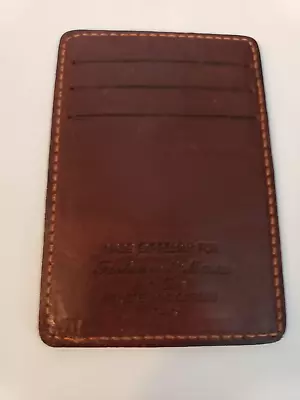 Fortnum & Mason Stefano Corsini Credit Card Holder Leather Brown Mens • $37.99