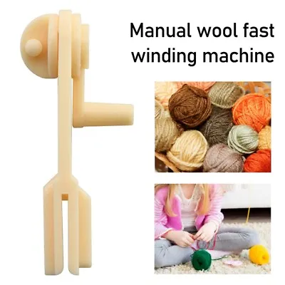£3.06 • Buy Handheld Yarn Fiber String Ball Wool Winder Holder String Winding Machine BEST