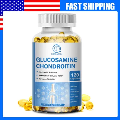 Glucosamine Chondroitin MSM 1500mg Vitamin D3 Triple Strength Joint Support Caps • $13.86