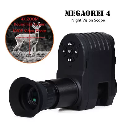 Megaorei 4 M4 1080P Night Vision Scope Video Record Hunting Optical Sight Camera • $135.99