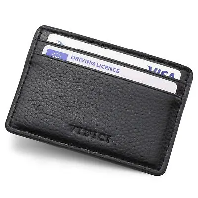 £5.99 • Buy Slim Vegan Leather Credit Card Wallet Holder ID Wallet + Gift Box