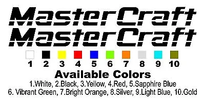 $29.95 • Buy MasterCraft Hull Decals 4 X40 