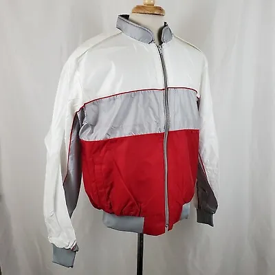 Vintage Pla-Jac By Dunbrooke Windbreaker Jacket Large Zip Up Deadstock 80s USA • $36.99