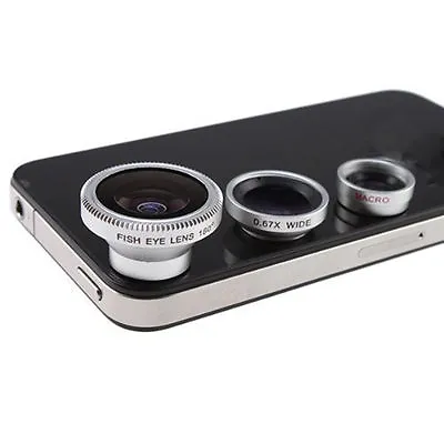 3 In 1 Camera Lens Kit Designed For Apple IPhone 4 4S IPad • £38.30