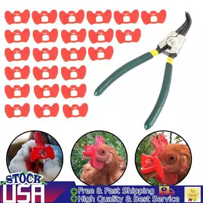 24Pcs Of Pheasant Poultry & Chicken Blinders With Pliers Peeper Vision Blocker • $14.85