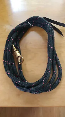 14'  Black With Pink Tracers Yacht Rope Lead For Anderson Or Parelli Training • $31.99
