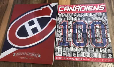 NHL Montreal Canadiens Match Centenaire Centennial 2009 & 100 Greatest Players • $137.38