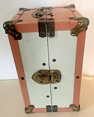 Vintage 1950’s Doll Trunk Wardrobe Metal Steamer Trunk Case 8” Ginny • $24.99