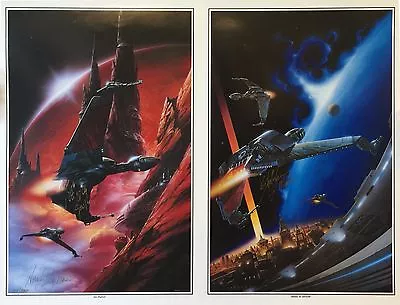 $195 • Buy Star Trek The Next Generation - Birds Of Prey 30  X 21.5  Litho By Tsuneo Sanda