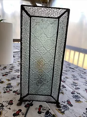 Beautiful Moroccan Style Seeded Glass Table Lamp Works! 12” X 5” Ting Shen • $39.99