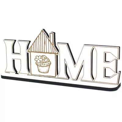 Decorative Home Stand Wood - Cupcake - 28x12 Cm Wooden Decoration • £12.94