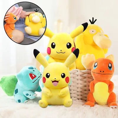 $20.09 • Buy 1pc Pokémon Plush Doll Toy Picachu/Bulbasaur/Charmander/Psyduck Soft Figure Toys