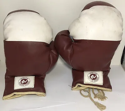 Vintage Boxing Gloves Sports Fun Physical Fitness Boxing Gloves Lace Up Read • $34.17