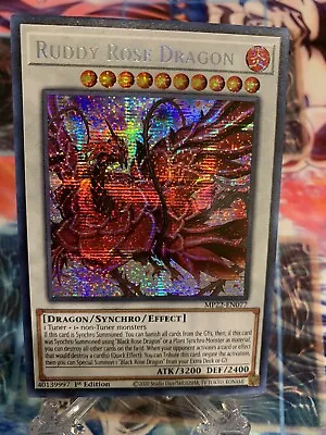 Yugioh X1 Ruddy Rose Dragon MP22-EN077 Prismatic Secret Rare 1st Ed (NM) • $1.99