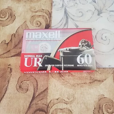 Maxwell UR 60 Minute Blank Audio Cassette Tapes Normal Bias NEW SEALED • $3.25