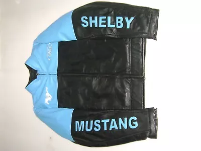 For Mustang GT500 Cobra Genuine Leather Custom Jacket • $265